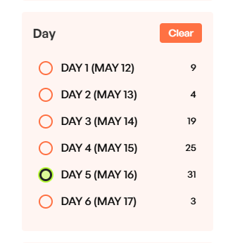 A screenshot of a calendar Description automatically generated